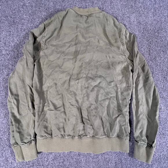 Kenneth Cole Reaction Full Zip Jacket 100% Tencel Womens XS Green - Picture 2 of 8